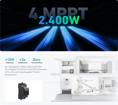 3600W Solarkraftwerk mit Speicher - 8 x 450W Bifacial Full Black Module, Anker Solix Solarbank 3 Pro E2700 Pro