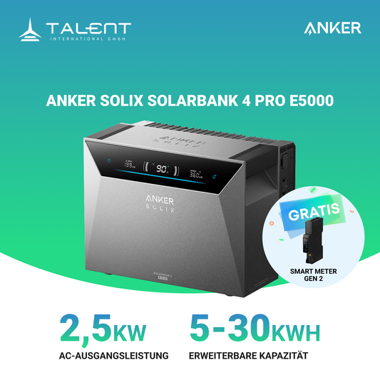 Anker SOLIX Solarbank 4 E5000 Pro Speicher | jetzt auf Lager & sofort lieferbar
