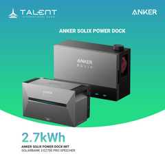 Anker SOLIX Power Dock Multisystem mit 1x Solarbank 3 Pro ( Optional mit BP2700 Erweiterungsakku & Smart Meter )