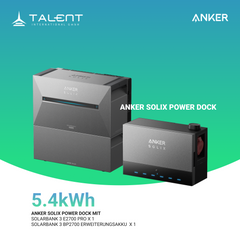 Anker SOLIX Power Dock Multisystem mit 1x Solarbank 3 Pro ( Optional mit BP2700 Erweiterungsakku & Smart Meter )