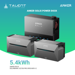 Anker SOLIX Power Dock Multisystem mit 2x Solarbank 3 Pro ( Optional mit BP2700 Erweiterungsakku & Smart Meter )