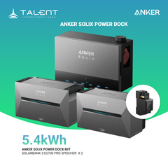 Anker SOLIX Power Dock Multisystem mit 2x Solarbank 3 Pro ( Optional mit BP2700 Erweiterungsakku & Smart Meter )