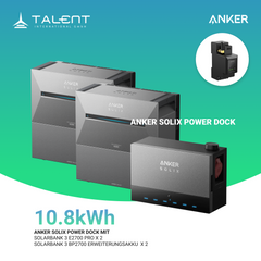 Anker SOLIX Power Dock Multisystem mit 2x Solarbank 3 Pro ( Optional mit BP2700 Erweiterungsakku & Smart Meter )