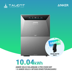 Anker SOLIX Solarbank 4 E5000 Pro Speicher & BP5000 Erweiterungsakku