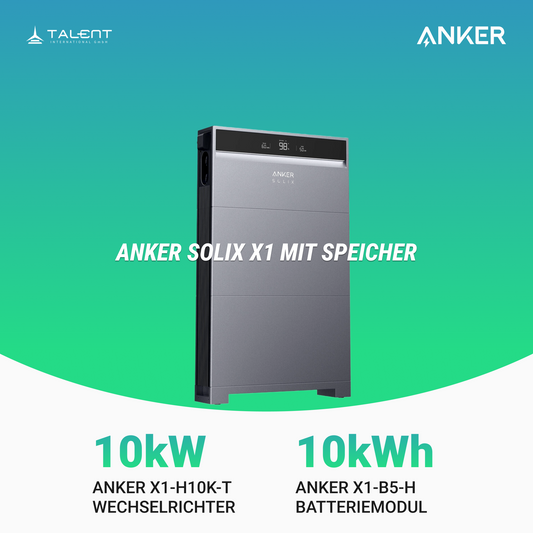 Anker SOLIX X1-H10K-T 10kW Wechselrichter mit Speicheroption - Ihr Schritt in Richtung Energieunabhängigkeit