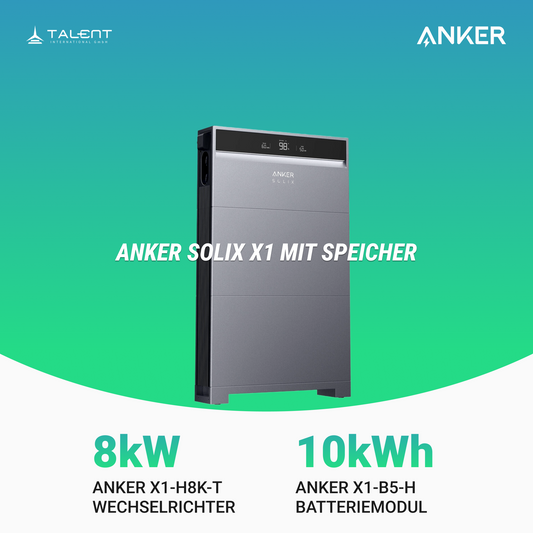 Anker SOLIX X1-H8K-T 8kW Wechselrichter mit Speicheroption - Ihr Schritt in Richtung Energieunabhängigkeit