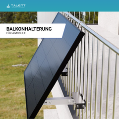 1800W Solarkraftwerk mit Speicher - 4 x 450W Bifacial Full Black Module, Anker Solix Solarbank 3 Pro E2700 Pro