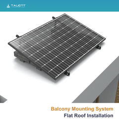 4 in 1 Balkonkraftwerk Montage System für 1 PV Module  | Halterung Befestigung für Balkon Wand Garage Dach