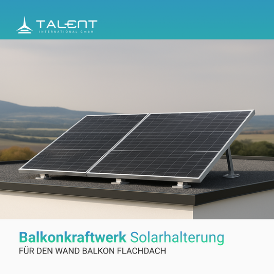 Einfache Solarhalterung für den Wand Balkon Flachdach