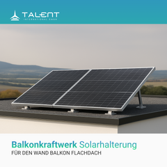 Einfache Solarhalterung für den Wand Balkon Flachdach