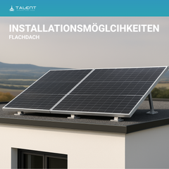 Einfache Solarhalterung für den Wand Balkon Flachdach