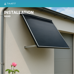 Einfache Solarhalterung für den Wand Balkon Flachdach