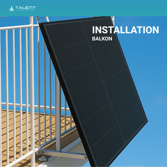 Einfache Solarhalterung für den Wand Balkon Flachdach