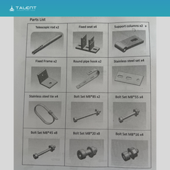 Einfache Solarhalterung für den Wand Balkon Flachdach