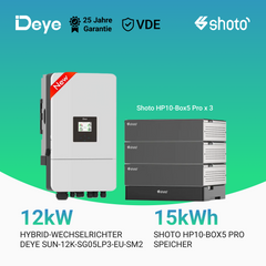DEYE SUN-SG05LP3-EU-SM2 10/12kW Hybrid-Wechselrichter mit 5/10/15/20kWh Batteriepeicher