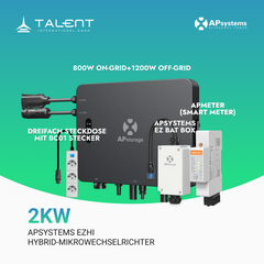 APSystems EZHI Mikro Wechselrichter + EZ Bat Box + Smartmeter (0% MwSt.)