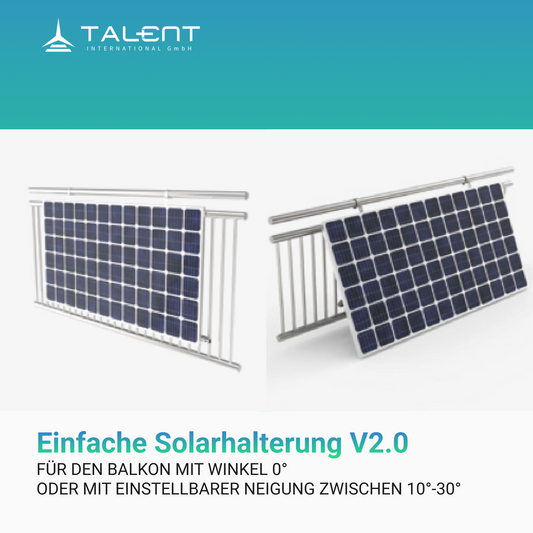 Einfache Solarhalterung für den Balkon
