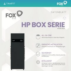 FOX ESS HP Box Serie Monoblock Wärmepumpe HP3-10-E 10kW + HYDRO BOX HP3 Box-E-WL 9kW