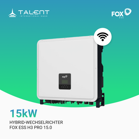 Fox ESS H3-Pro-15.0 15kW Hybrid Wechselrichter 3-phasig inkl. Wifi-Modul & Energiezähler