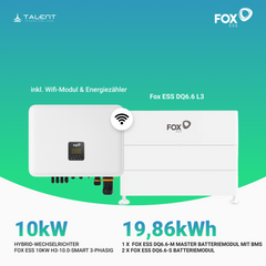 Fox ESS H3-10.0-Smart 10 kW mit DQ6.6 L3 (19,86 kWh) Hochvoltspeicher