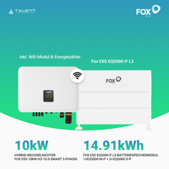 FOX ESS 10kW H3-10.0-Smart 3-phasig Hybridwechselrichter mit Fox ESS EQ5000-P L2 - L6 (9,94 kWh - 29,82 kWh) LFP Hochvolt Speichersysteme inkl. BMS *2026 Neue Version