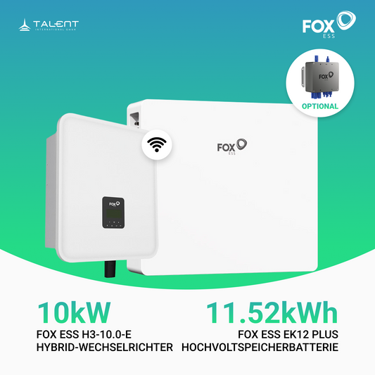 Fox ESS H3-10.0-M 10kW Hybridwechselrichter mit EK12 Hochvoltspeicherbatterie 11.52kWh