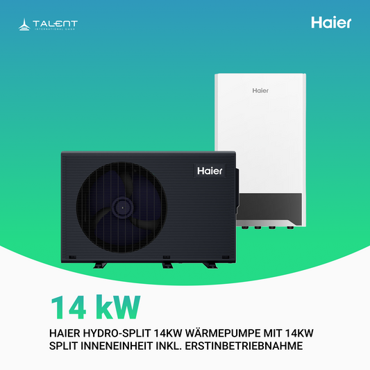 Haier Hydro-Split 14kW Wärmepumpe mit 12kW Split Inneneinheit inkl. Erstinbetriebnahme