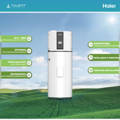 Haier Brauchwasser Wärmepumpe HP200M7C-F9 - 185 L Compact  A+ - R290 Kältemittel – Effiziente Warmwasserlösung