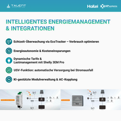 Hailei Athena Pro Batteriespeicher 3,68 kWh – modular erweiterbar bis 18,4 kWh | EZHI kompatibel, Heiz- & Sicherheitssystem
