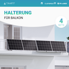 Balkonkraftwerk 1800W Bifacial Full Black Glas-Glas Modul + 1800W EZ1D Apsystems Wechselrichter