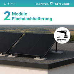 Balkonkraftwerk 2 x 450W Full Black Bifacial Glas-Glas PV Modul + 800W EZ1-M Apsystem Wechselrichter