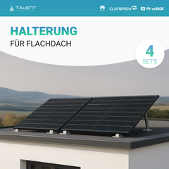 Balkonkraftwerk 1800W Bifacial Full Black Glas-Glas Modul + 1800W EZ1D Apsystems Wechselrichter