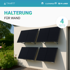 1800W Solarkraftwerk mit Speicher - 4 x 450W Bifacial Full Black Module, Anker Solix Solarbank 3 Pro E2700 Pro