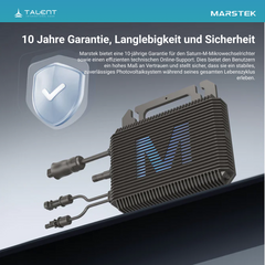 900W Balkonkraftwerk mit Speicher - 2 × 450W Full Black Glas-Glas Modul, Marstek Saturn MST-MI0800 Mikrowechselrichter & Marstek B2500-D 2.24kWh Speicher