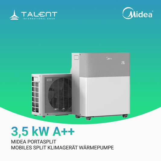 Midea PortaSplit mobiles Split Klimagerät Wärmepumpe 3,5 kW A++