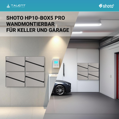 PV Komplettset 10 kWp - 23 x 450W Bifacial Full Black Module & Deye 10KW SUN-10K-SG05LP3-EU-SM2 Hybrid-wechselrichter Dreiphasig 10kW Hybridwechselrichter mit Shoto 10kWh Speicher und Unterkonstruktion