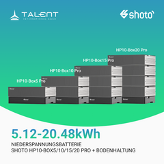 Shoto HP10-Box5/10/15/20 Pro, 5,12-20.48kWh Niederspannungsbatterie