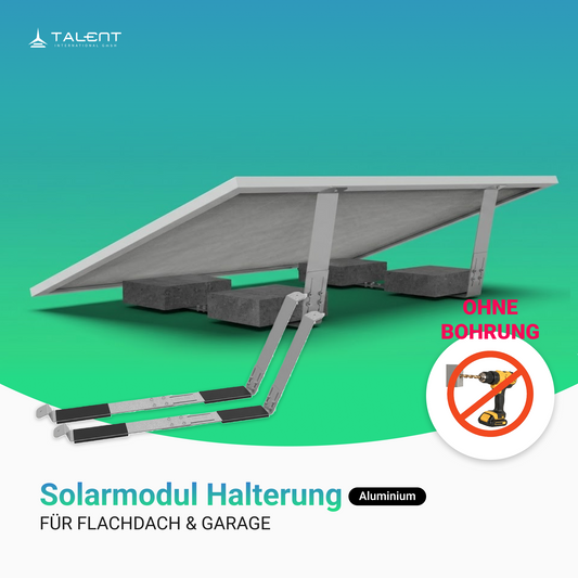 Solarmodul Halterung Flachdach & Garage mit Ballastsystem für 1 Modul