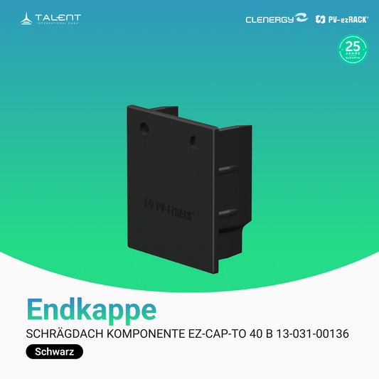 Clenergy PV-ezRack Unterkonstruktion Schrägdach Komponenten - Endkappe