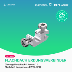 Clenergy PVezRack® Ascent 1.1 Unterkonstruktion Flachdach Komponenten - Erdungsverbinder EZ/GL/U/12