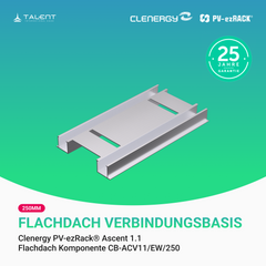 Clenergy PVezRack® Ascent 1.1 Unterkonstruktion Flachdach Komponenten - Verbindungsbasis, Ost-West CB-ACV11/EW/250, 250mm