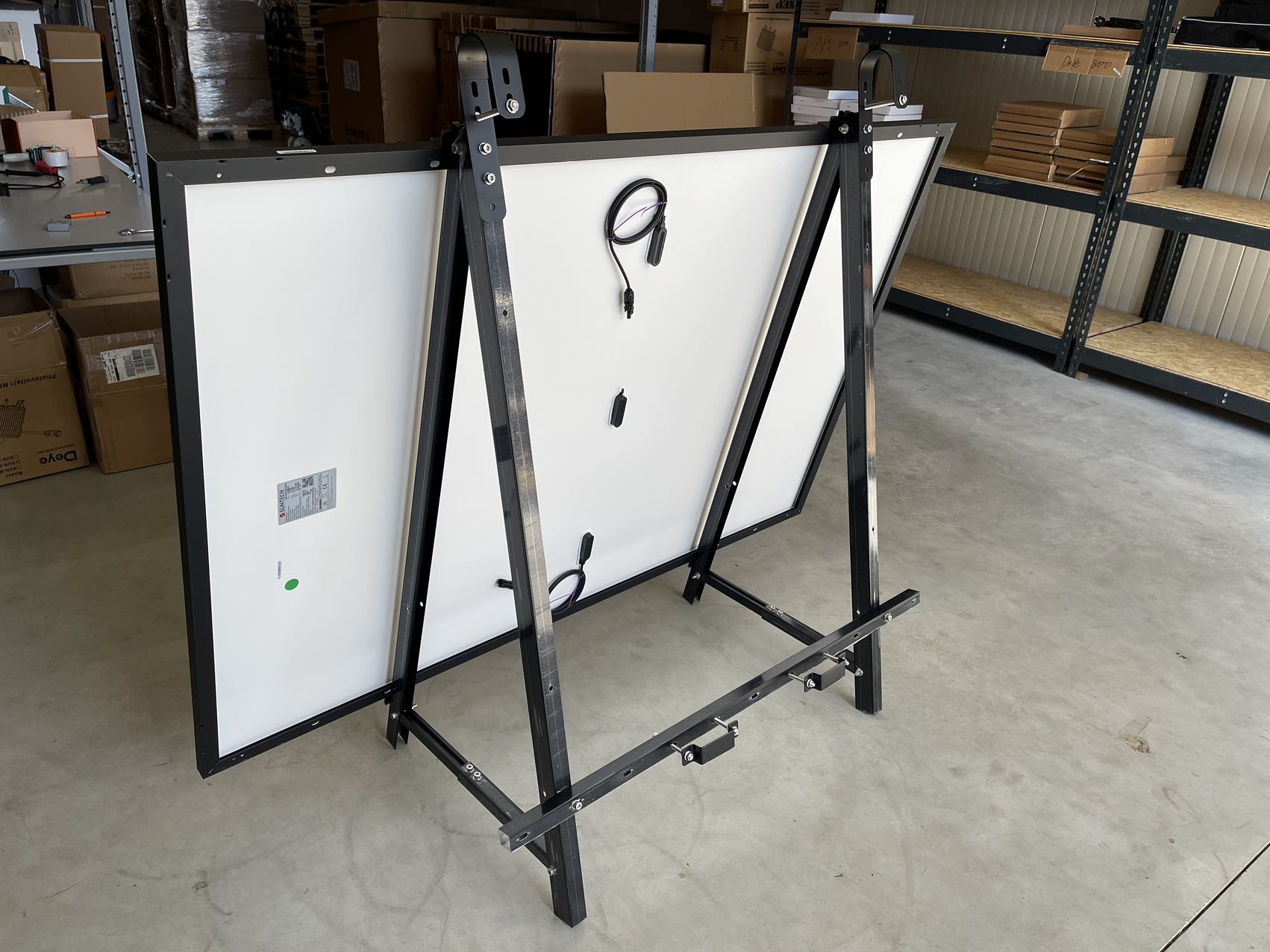 Balkonkraftwerk 2 x 440W Ja Solar / Golden Solar Bifacial Glas PV Modul Full Black + 800W EZ1-M Apsystem Wechselrichter