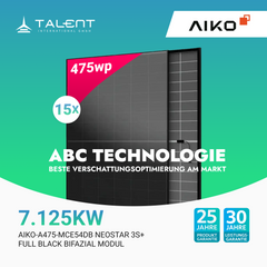 AIKO Solar 475W Dual Glass Full Black Modul AIKO-A475-MCE54Db Neostar 3S+ (Staffelpreis)