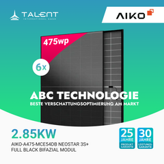 AIKO Solar 475W Dual Glass Full Black Modul AIKO-A475-MCE54Db Neostar 3S+ (Staffelpreis)