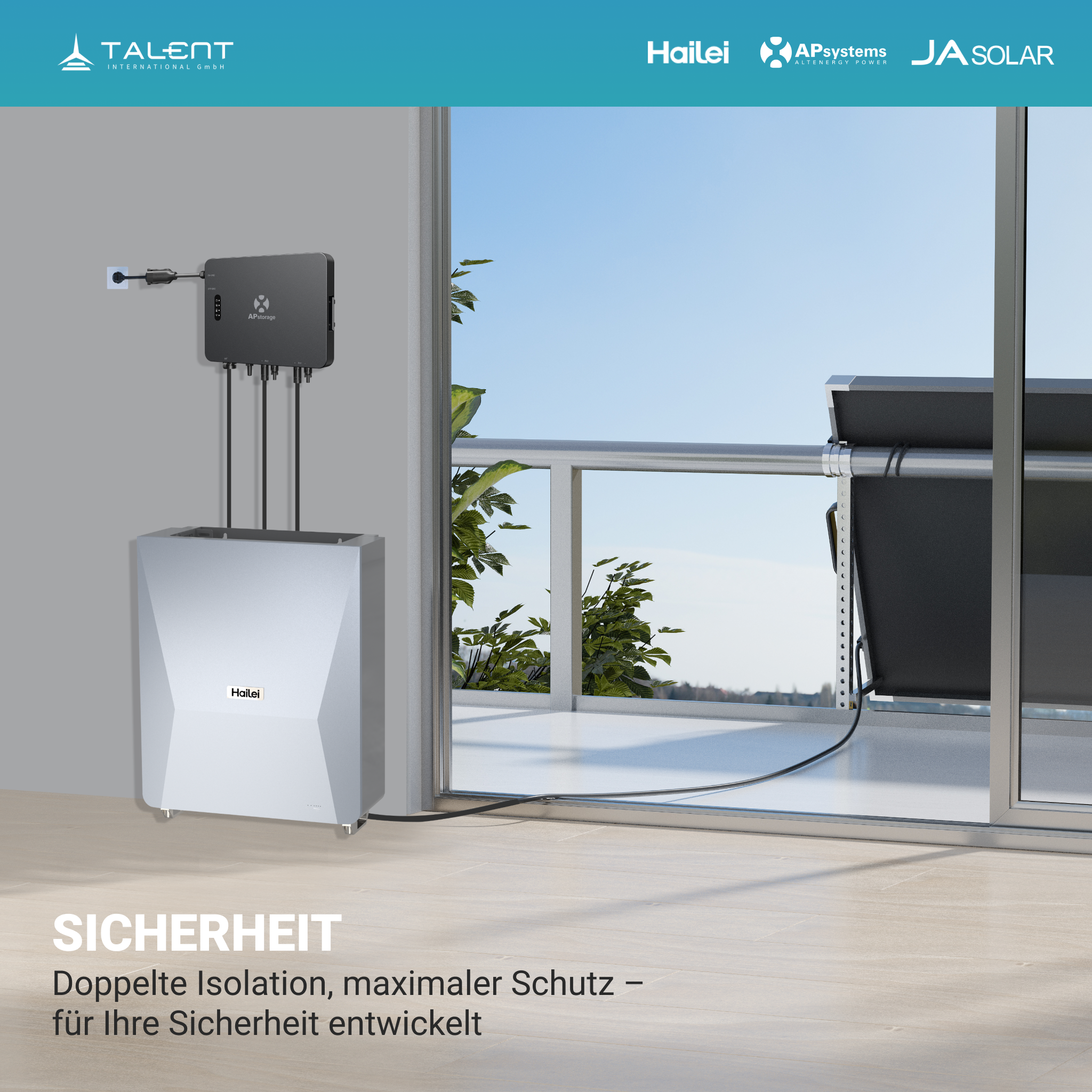 APsystems EZHI Balkonkraftwerk 2025: Insel- & Hybrid-System + 5 kWh Speicher + 880 W bifaziales Modul + AC2000W