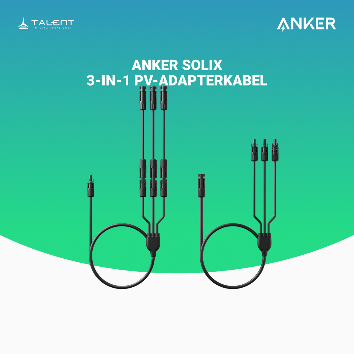 Anker SOLIX 3-in-1 PV-Adapterkabel (für 12 Solarmodule)