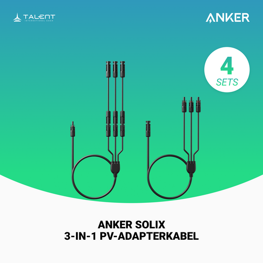 Anker SOLIX 3-in-1 PV-Adapterkabel (für 12 Solarmodule)
