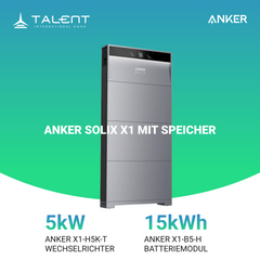 Anker SOLIX X1-H5K-T 5 kW Wechselrichter mit Speicheroption -  Ihr Schritt in Richtung Energieunabhängigkeit