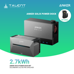 Anker SOLIX Power Dock Multisystem mit 1x Solarbank 3 Pro ( Optional mit BP2700 Erweiterungsakku & Smart Meter )