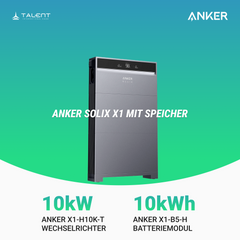 Anker SOLIX X1-H10K-T 10kW Wechselrichter mit Speicheroption -  Ihr Schritt in Richtung Energieunabhängigkeit